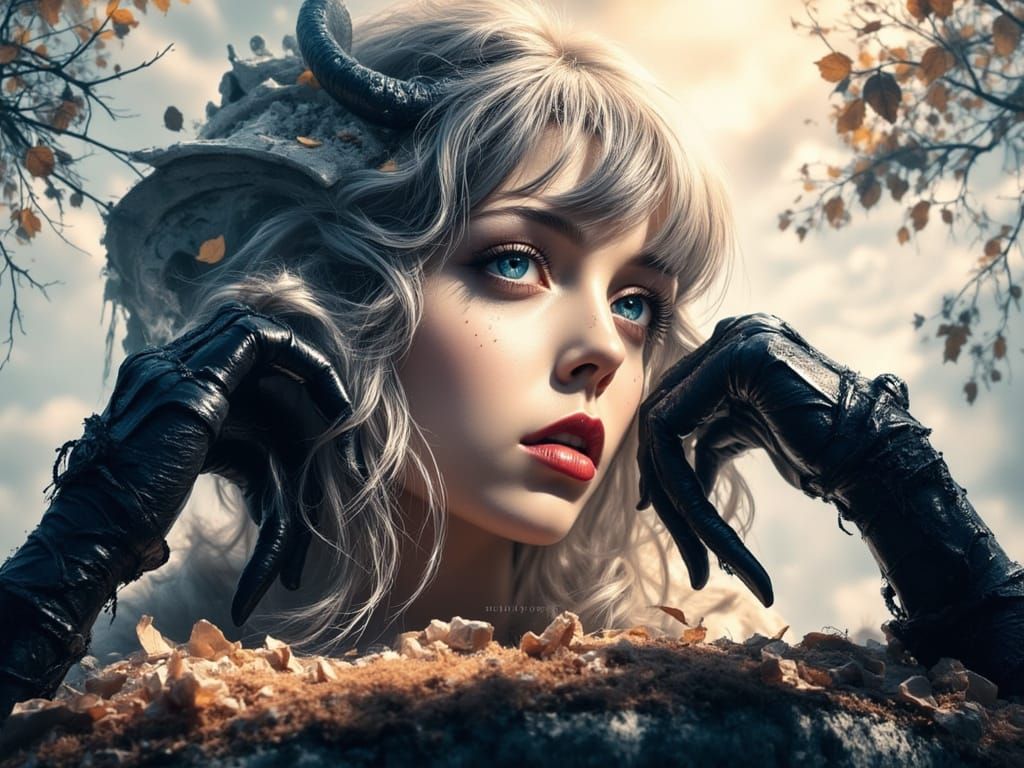 Fallen Angel in Dystopian Paris