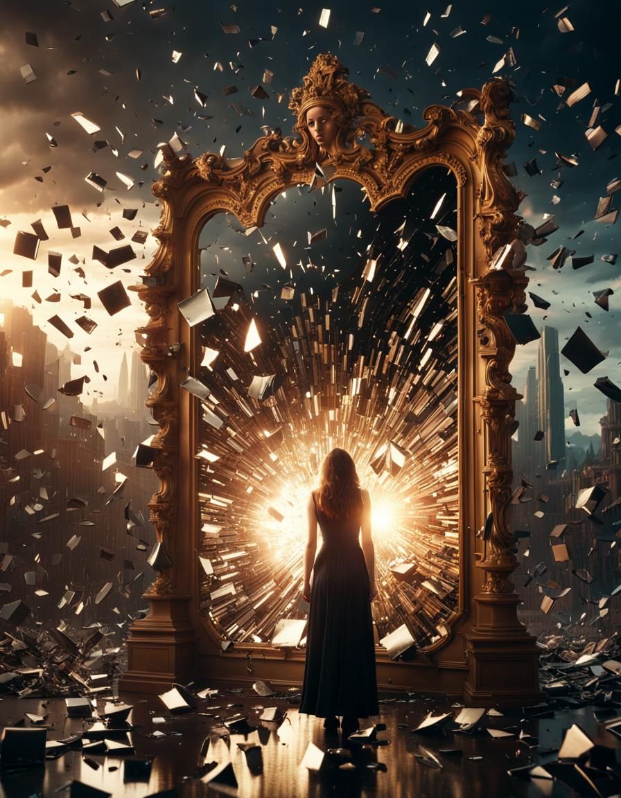 broken mirror  by @RatzeP2