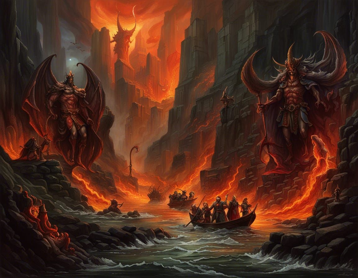 The fiery underworld.  by @arTee Art