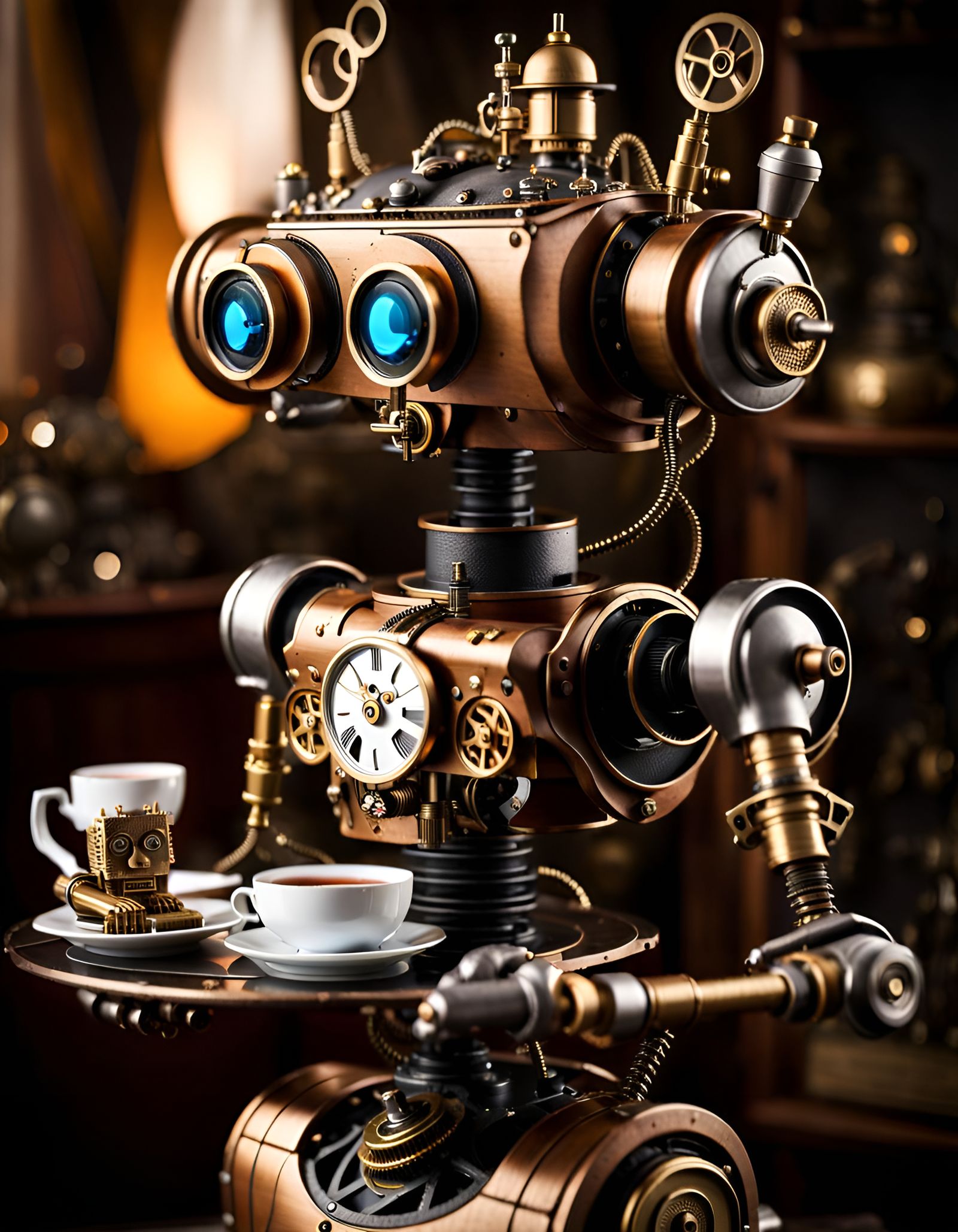 Robutler: Steamy tea from a steamy butler  by @KanatGR