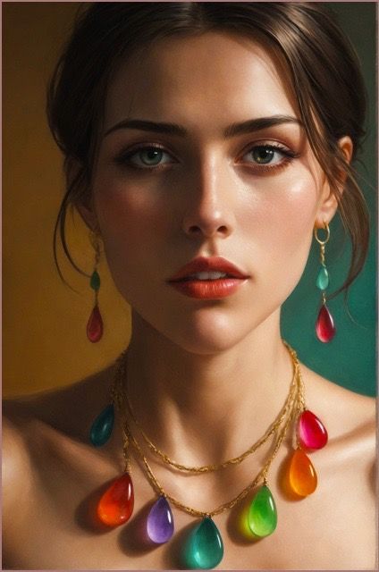 briolette cut gemstone necklace and earrings (2)