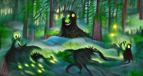 cryptid forest - AI Generated Artwork - NightCafe Creator