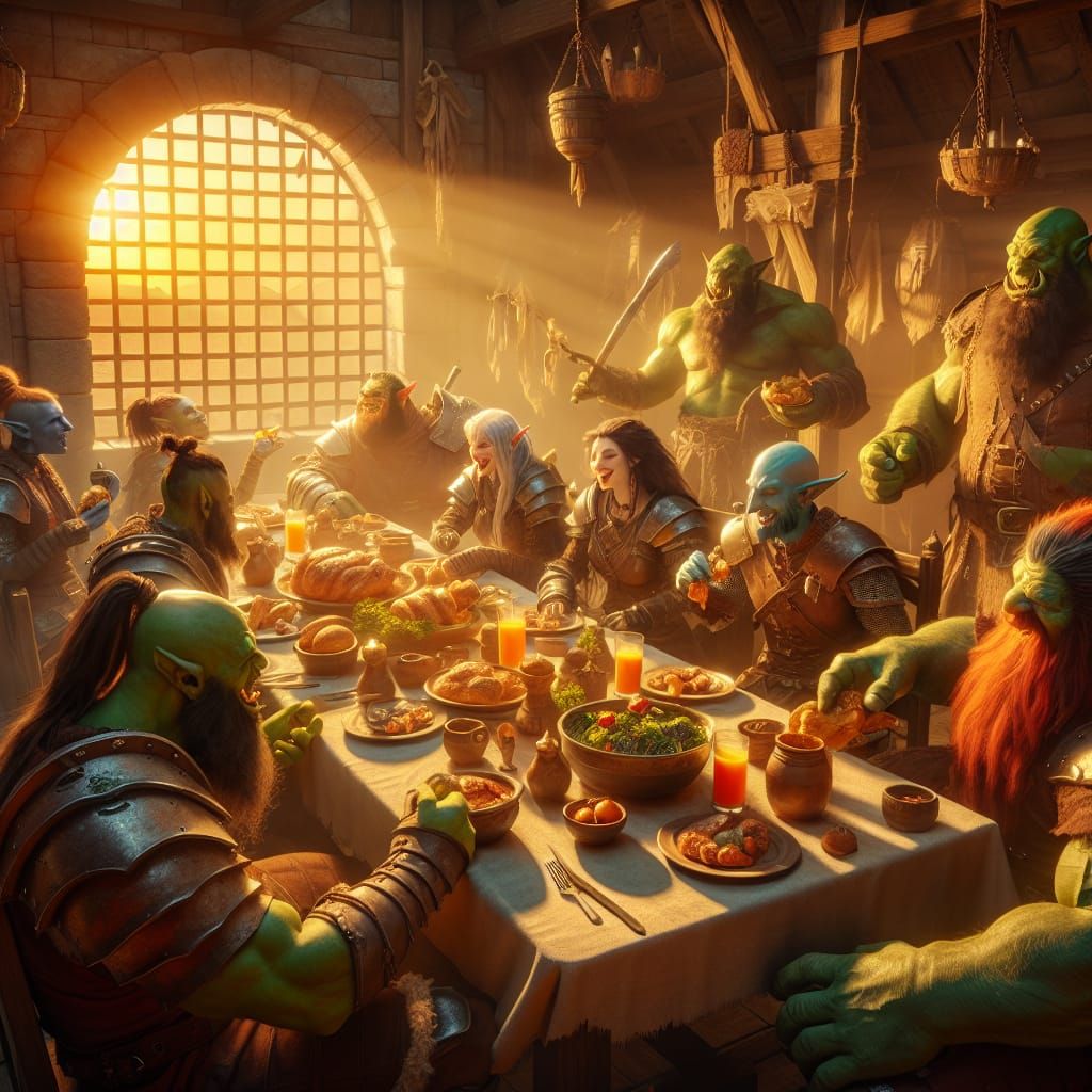 Breakfast time at the tavern