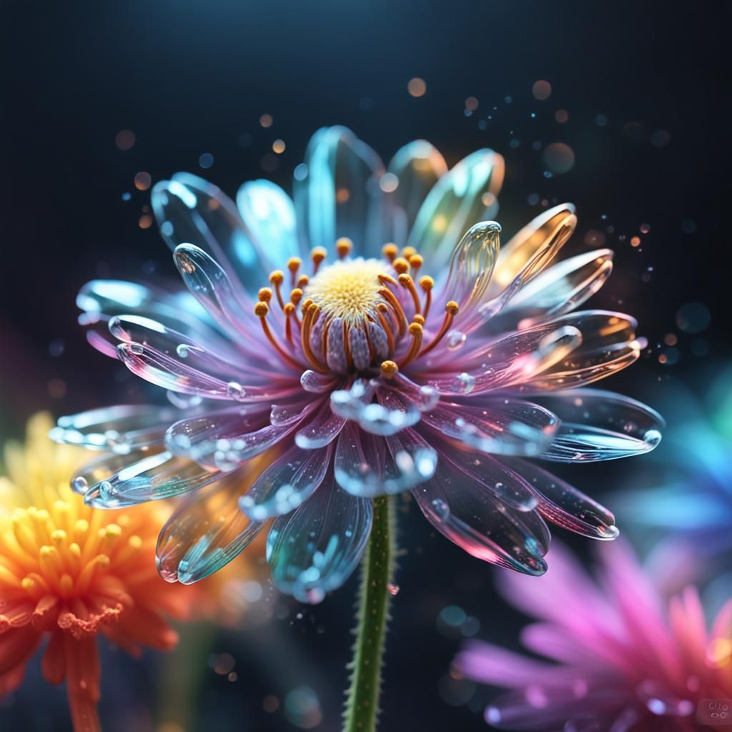 Transparent flower  by @Maryi