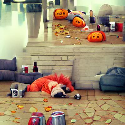 Halloween hangover