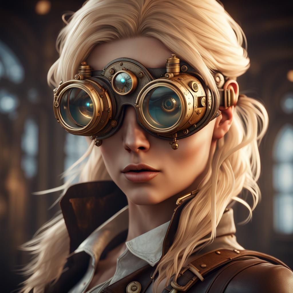 Blonde Steampunk Girl