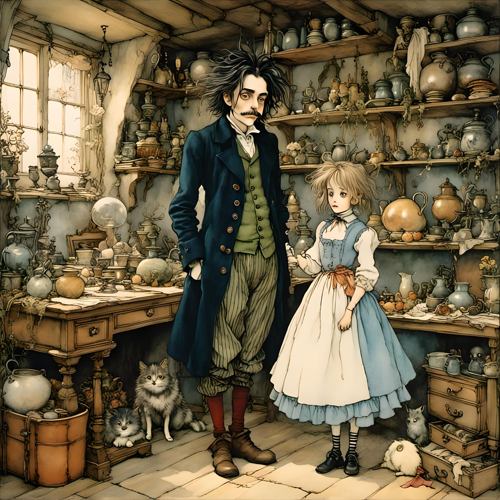 Howl's moving castle <lora:RackhamBurton1:1.0> <lora:Rackham...