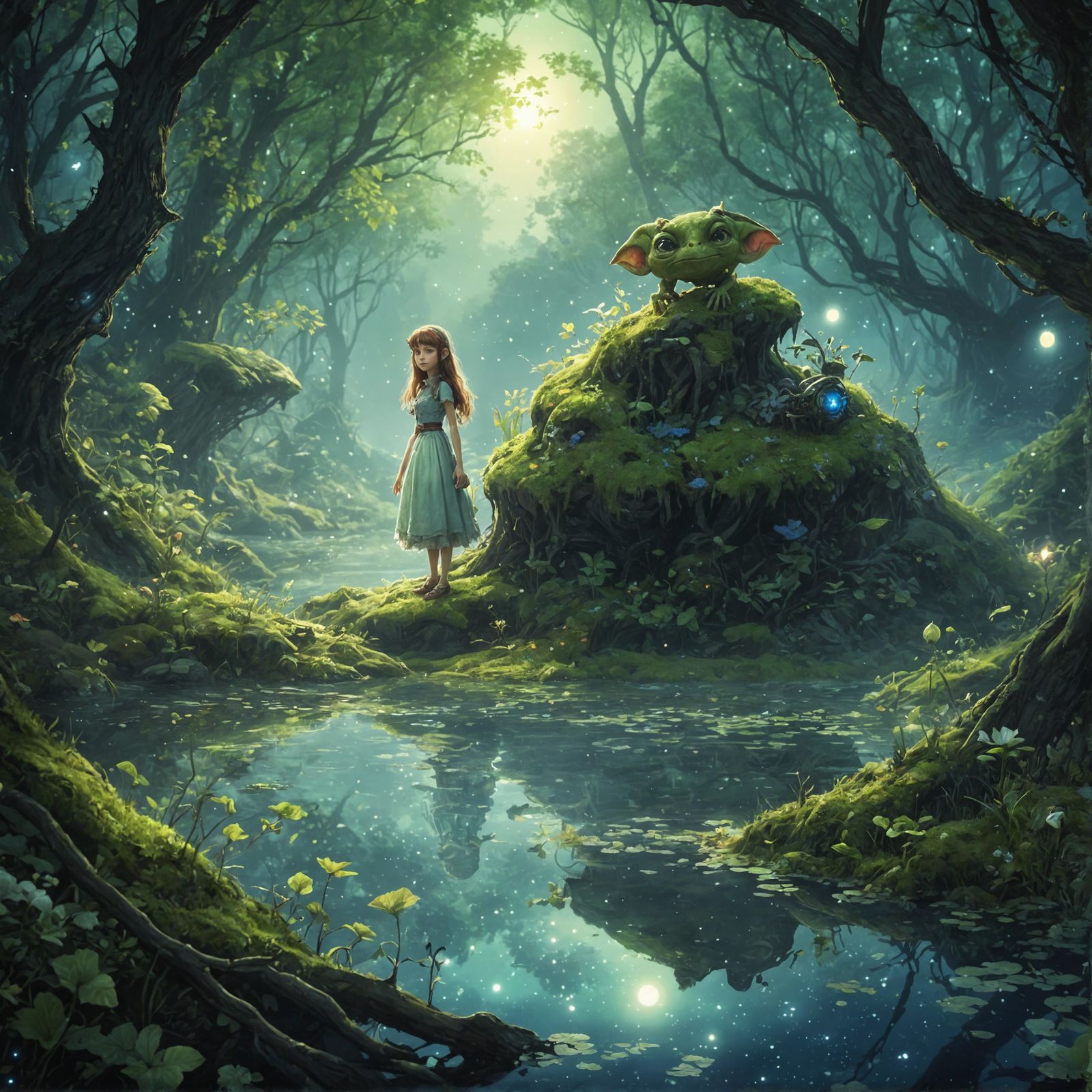 Lost Girl in the Enchanted Swamp (SDXL 1.0) <GoblinFantasy V...