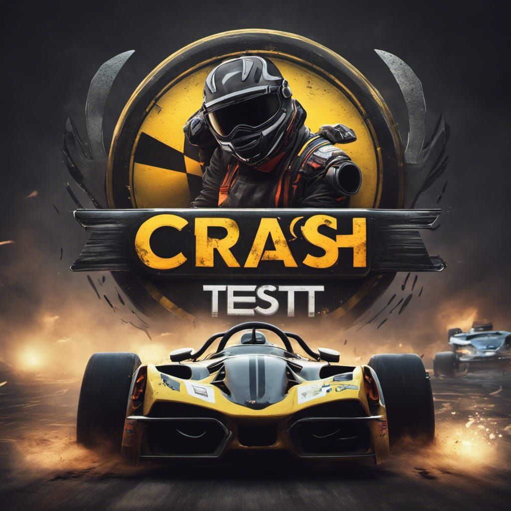 Racing logo for crash test sim racing