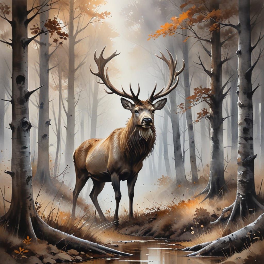 Deer  by @EllaMoonDesign