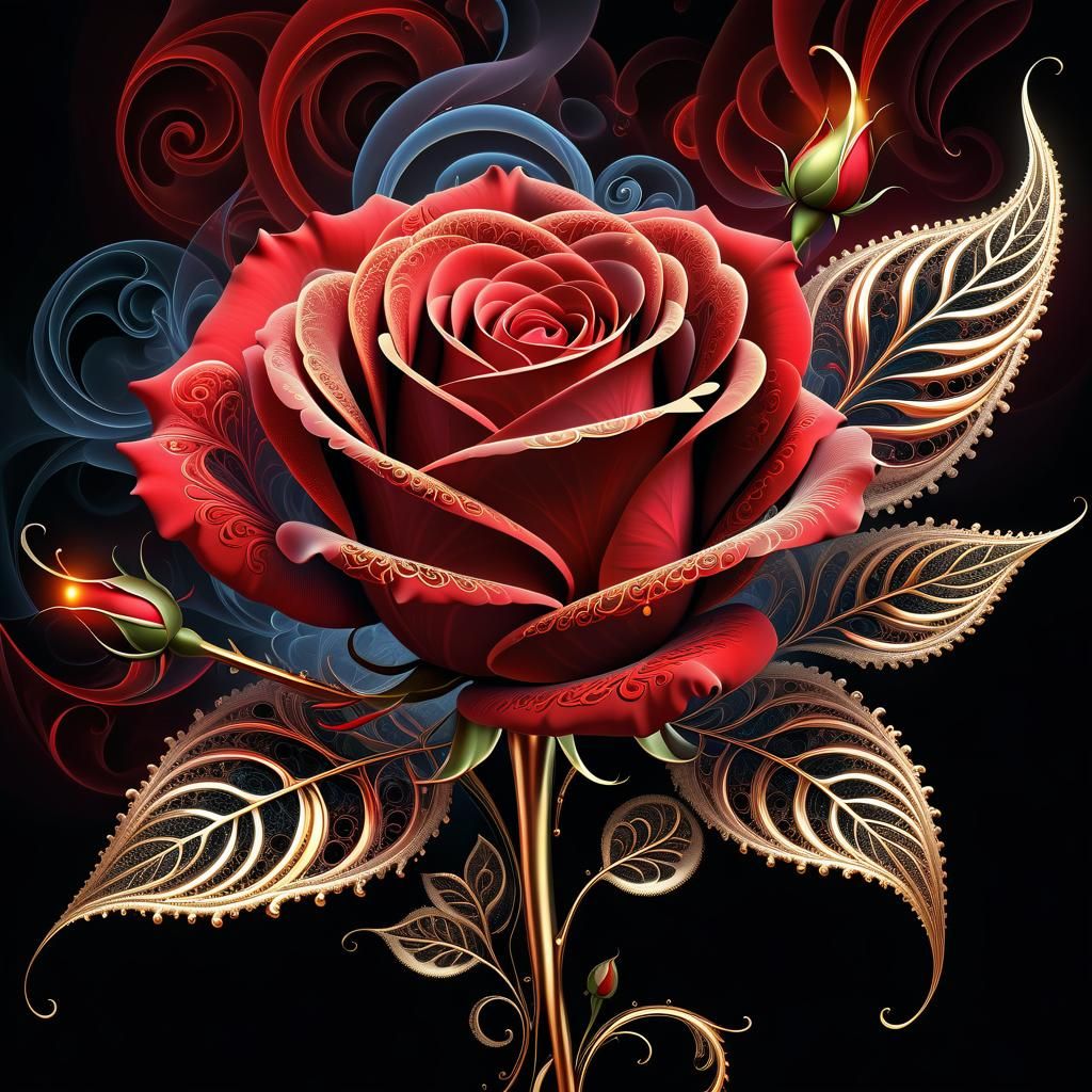 a red rose
