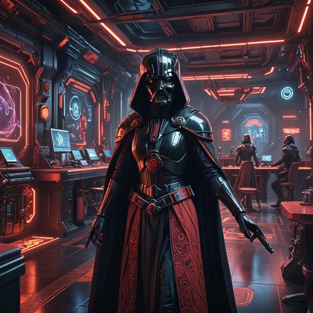 Sith Lord Cinderella in a Cybercafe