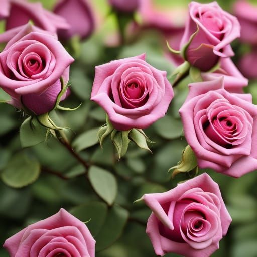 ultrarealistic beautiful pink roses Professional photography, bokeh ...