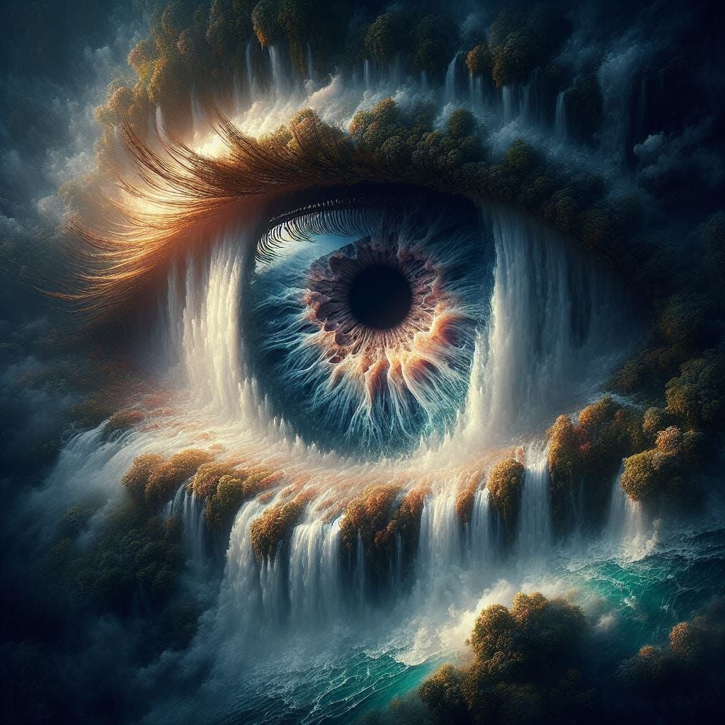 Waterfall eye