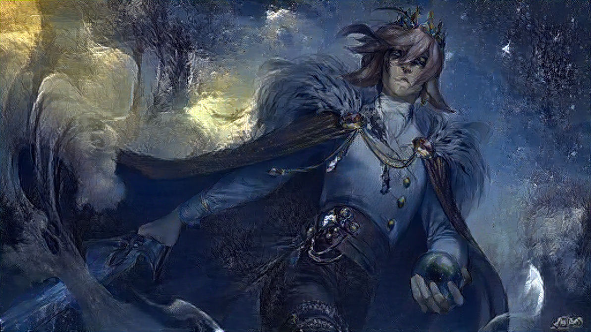 Technoblade at night