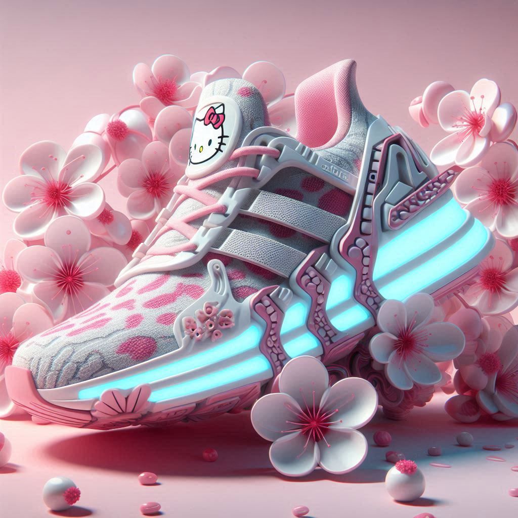 HELLO KITTY Sakura Adidas tennis.,