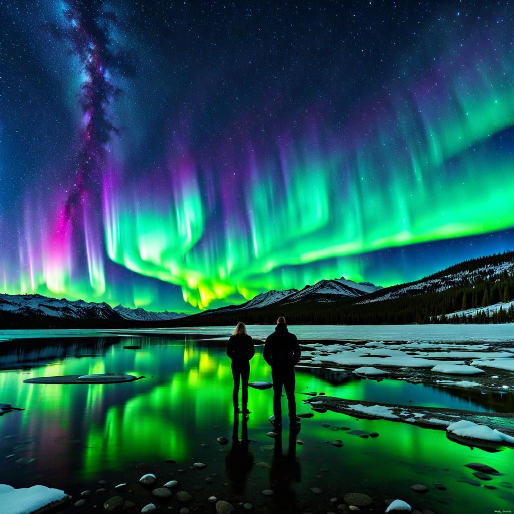 Standing in the Aurora Borealis Bathing in the Cosmic Rays