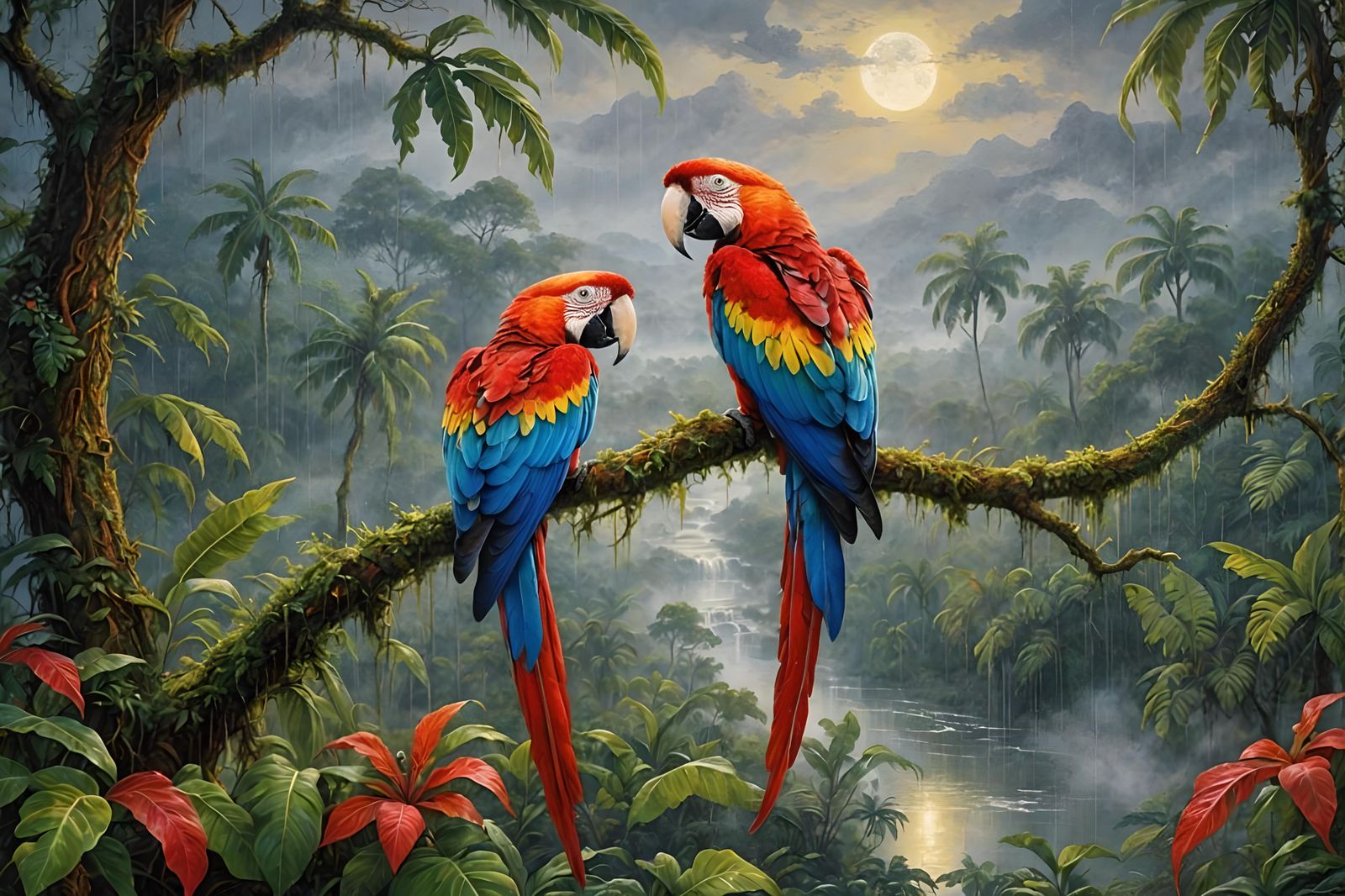 Rainforest Macaws  by @Amarie