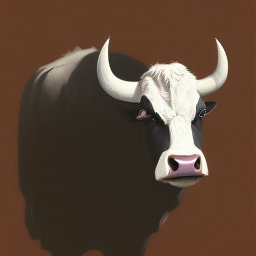 A cute cow