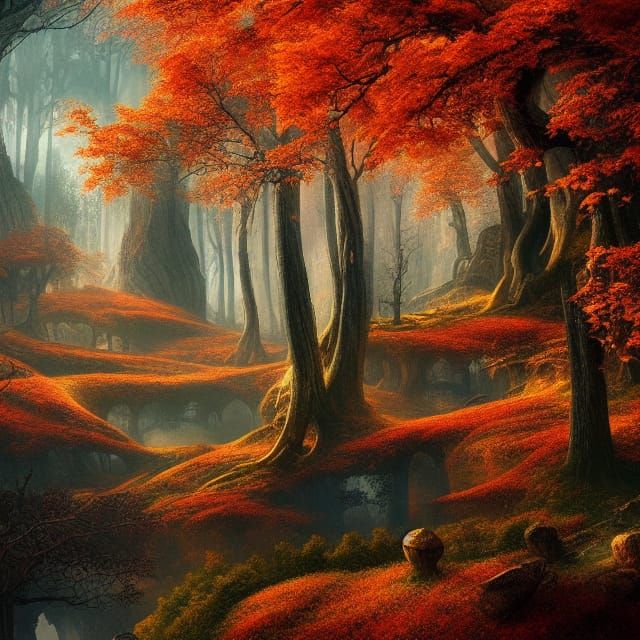 Hidden Autumn forest