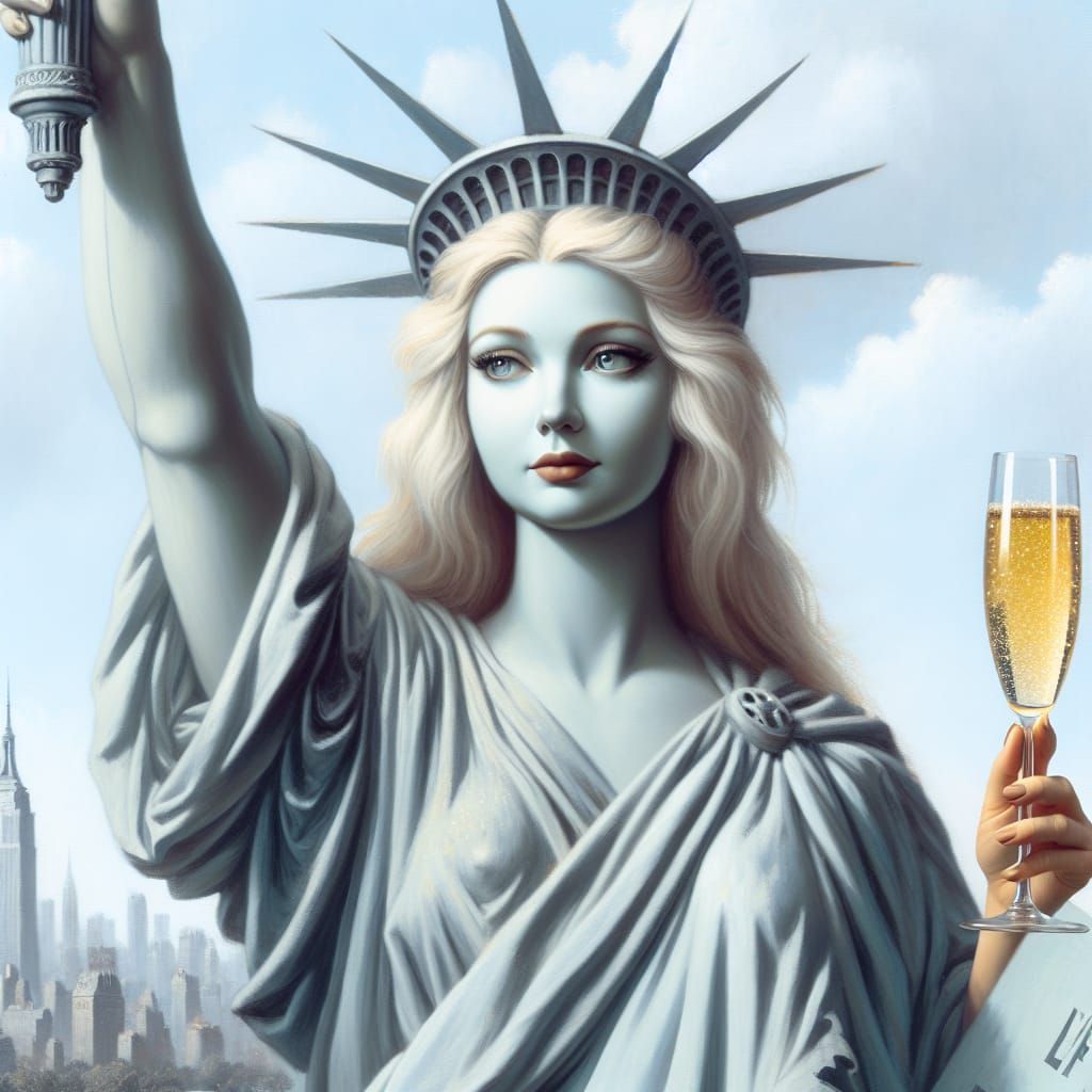Liberty and champagne