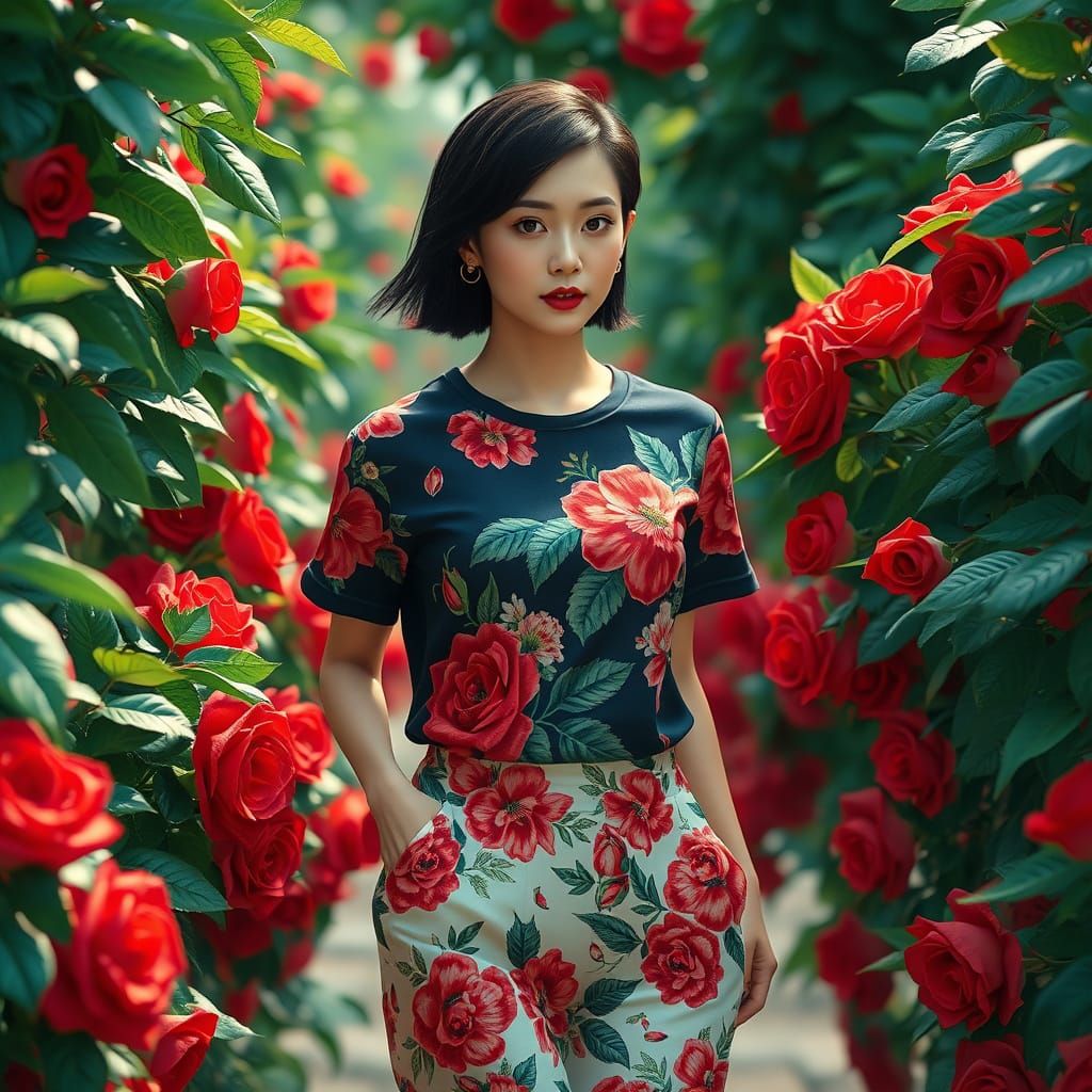 Sultry Korean Goddess Embodies High-Fashion Glamour in Encha...