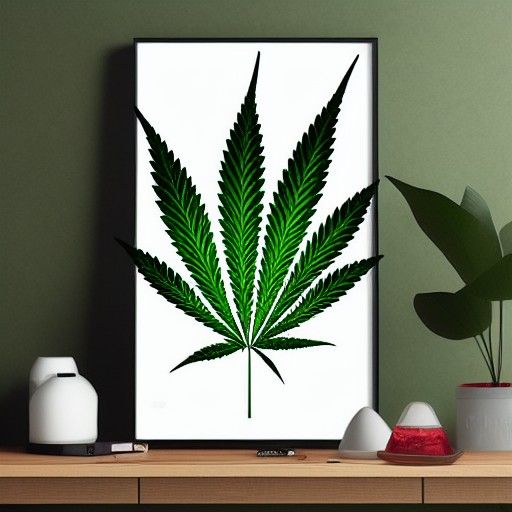 Cannabis leaf movie poster Art of Illusion 3D shading hyperd...