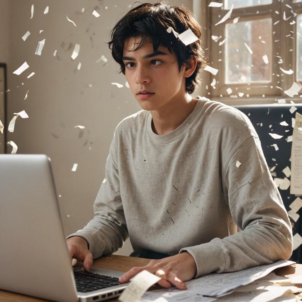 A beautiful boy typing a coding in the computers or laptops