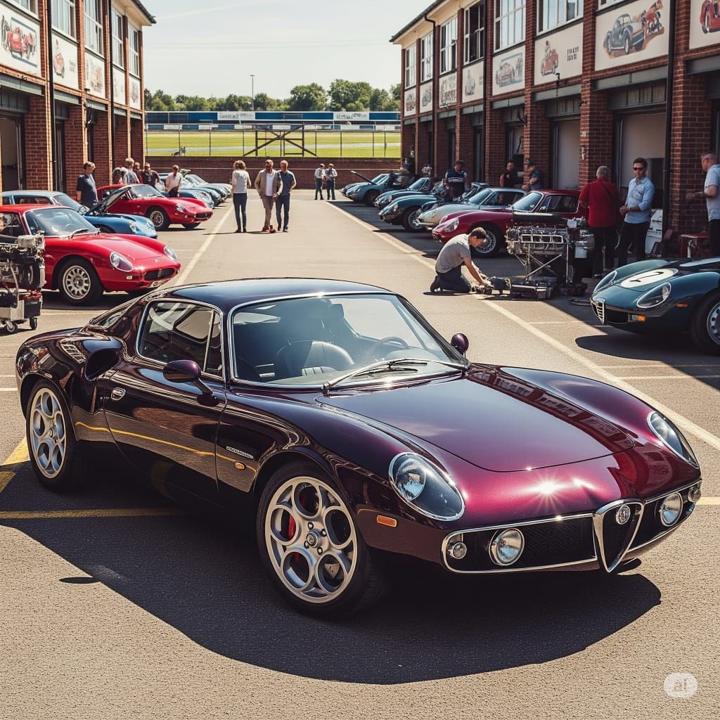 Retro Styled Alfa Romeo 8C