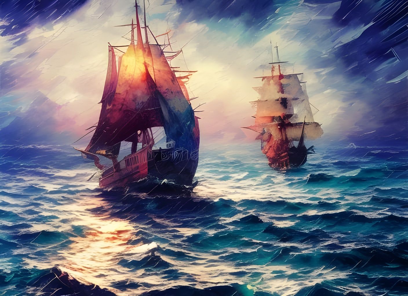 Ocean sailing  by @abc