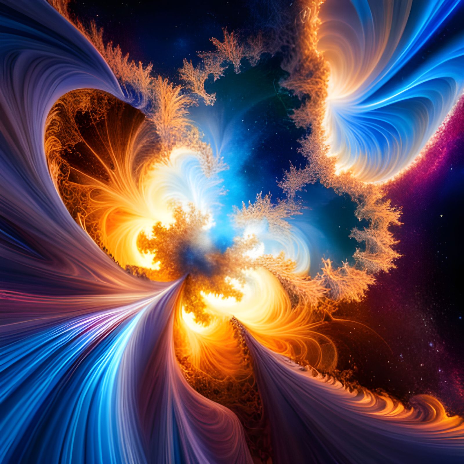 Fractal space travel - AI Generated Artwork - NightCafe Creator