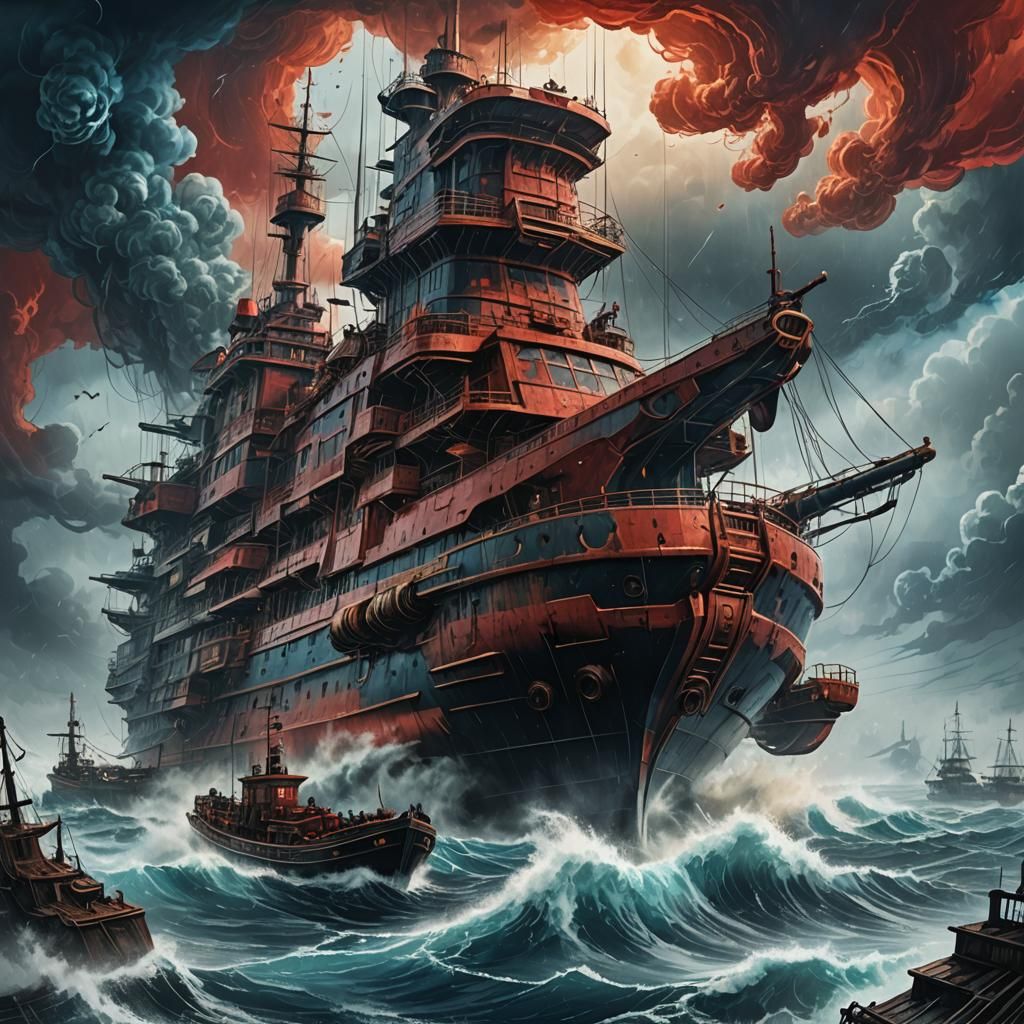 "you call this a ship?! THIS is a ship!!"