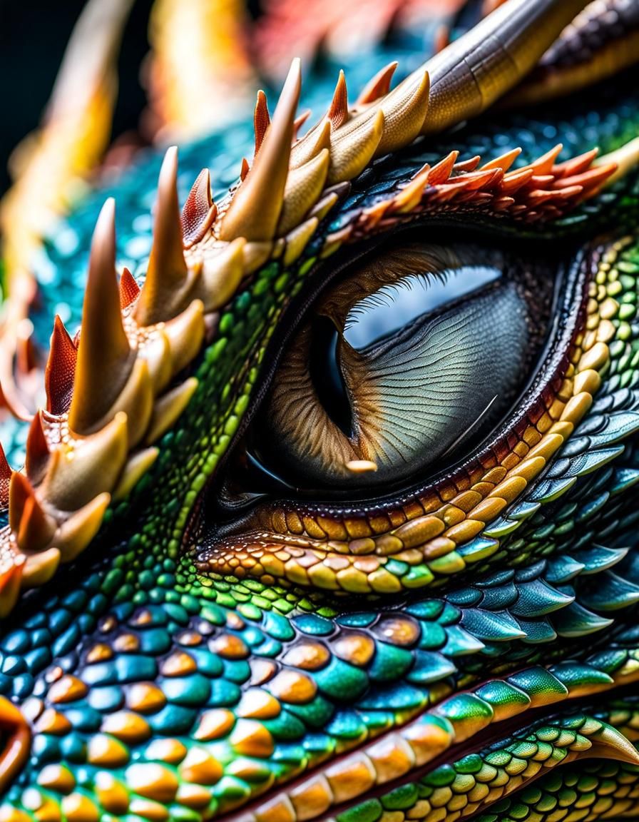 Close up of a Dragon’s Textures  by @Chelle