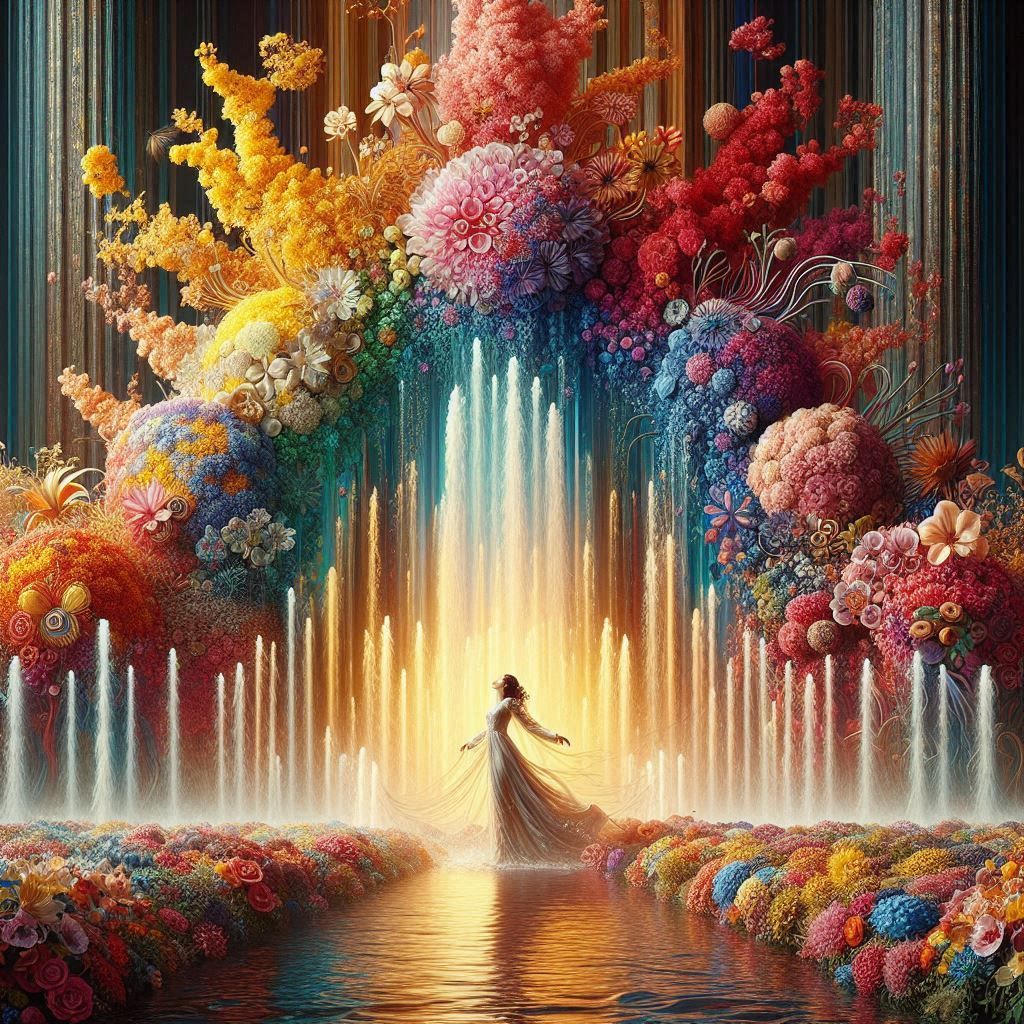 Magical world of flowers