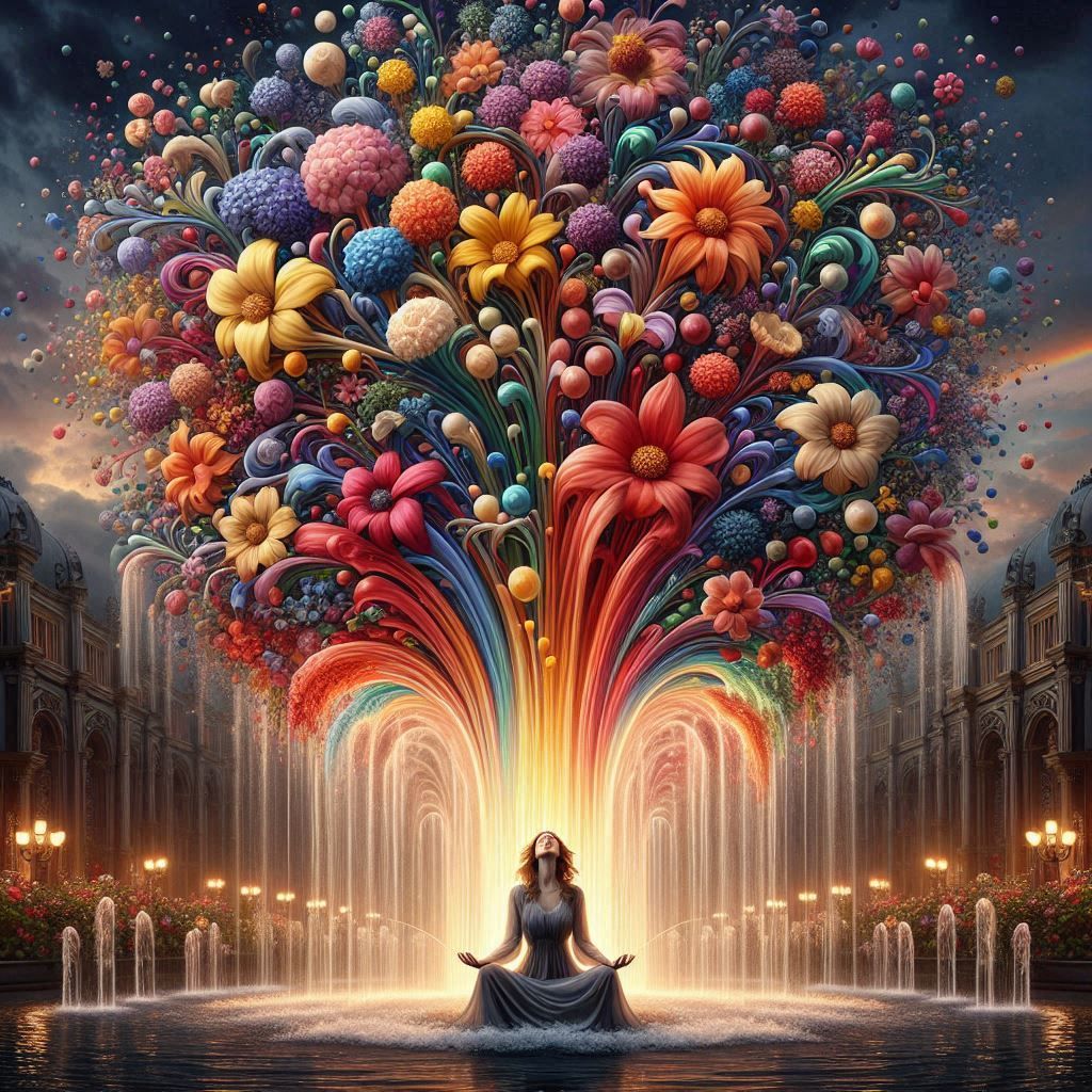 Magical world of flowers