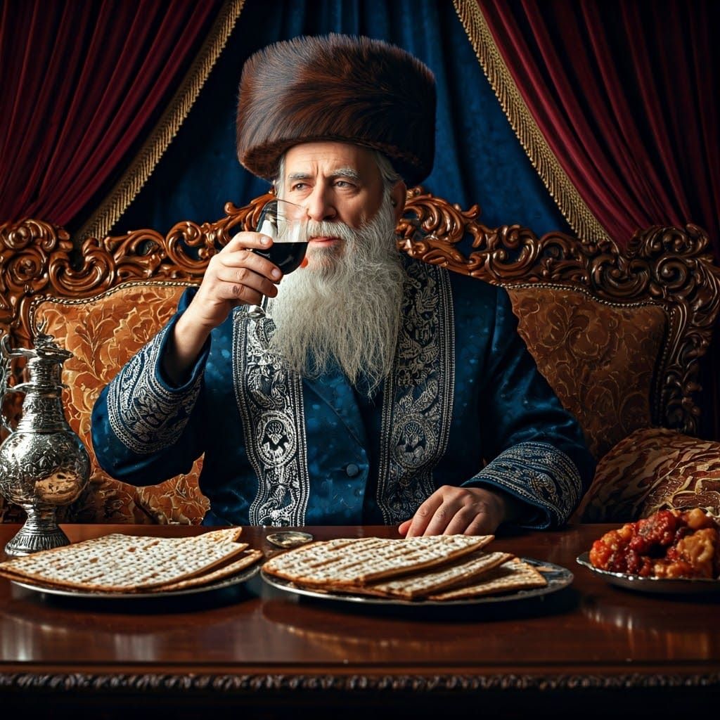 Ultra-Orthodox Patriarch in Luxurious, Old Master-Inspired S...