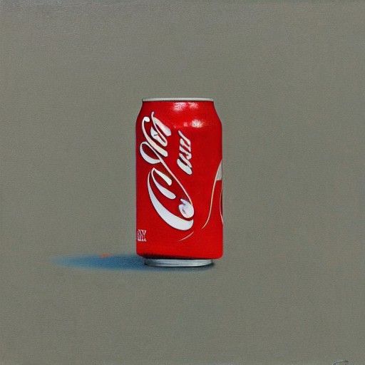 Coke can on moon Dan Witz