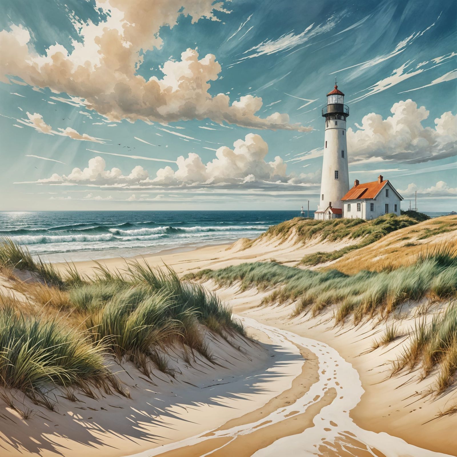 Windswept Dunes  by @Oblique Lens