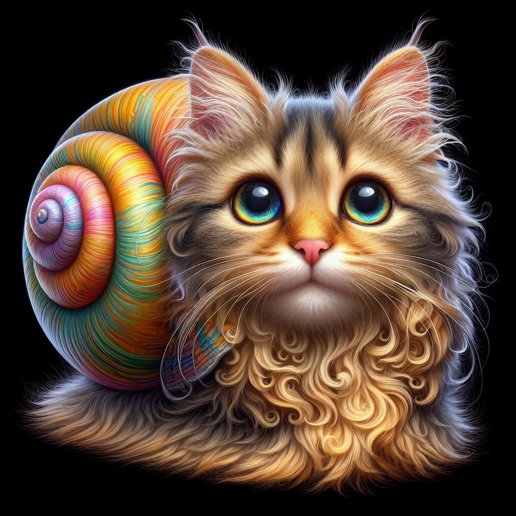 Cat snail hybrids - AI Generated Artwork - NightCafe Creator