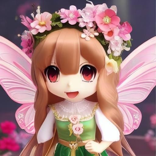 a cute fairy girl, Kawaii, anime, chibi, disney, cartoon <lo...