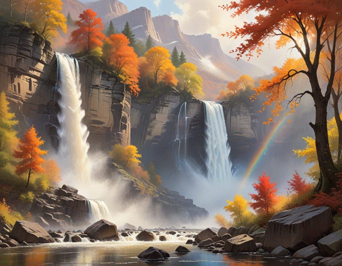 Autumn Waterfalls 