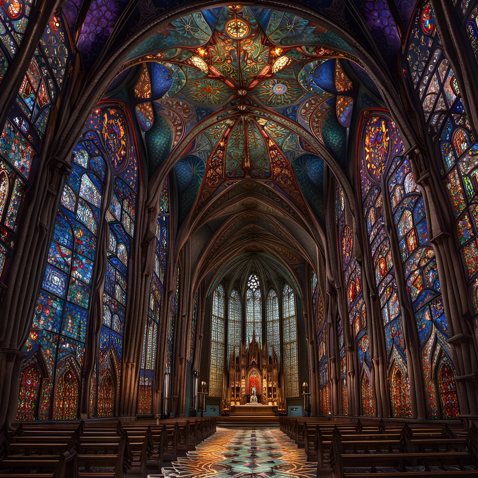 Gothic Church inside Gothic Church.  by @SmartArtz