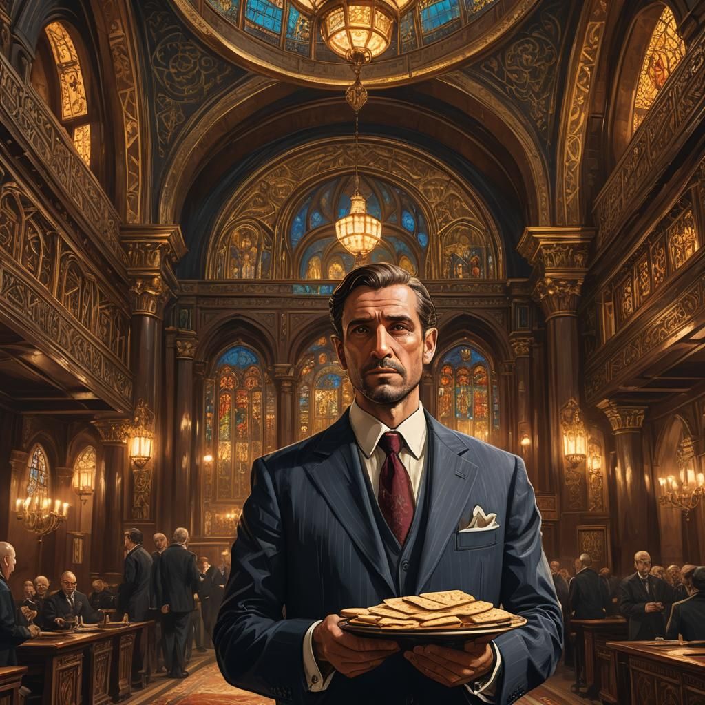 Mafioso with Matzah in Baroque Synagogue