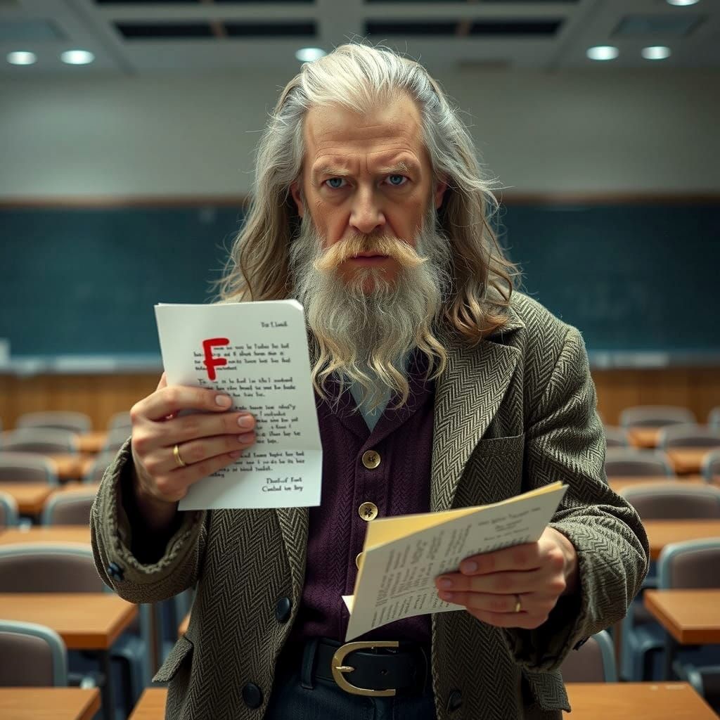 University Professor Gandalf: "You shall not pass!"  by @Tektonten