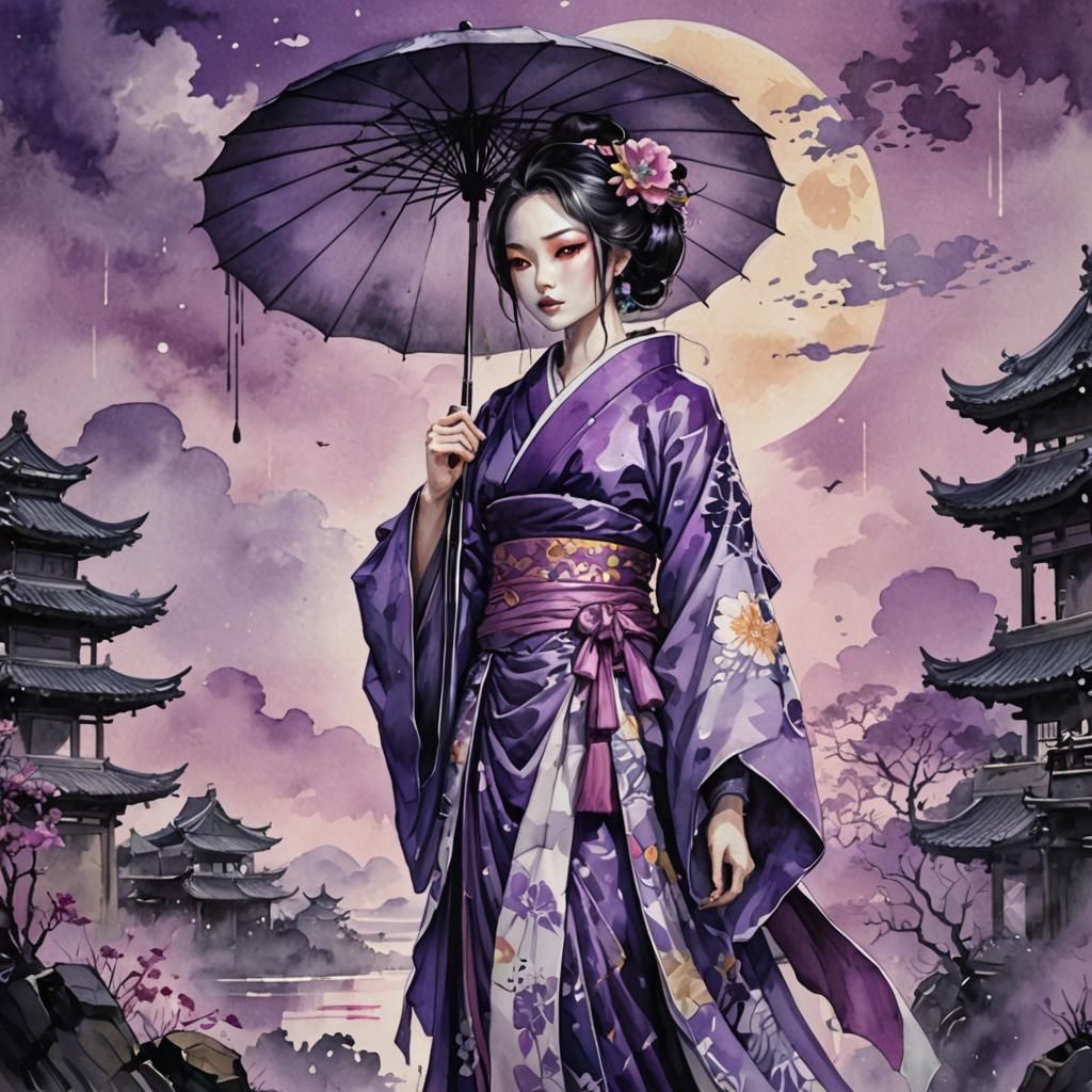 A Geisha in the Gardens