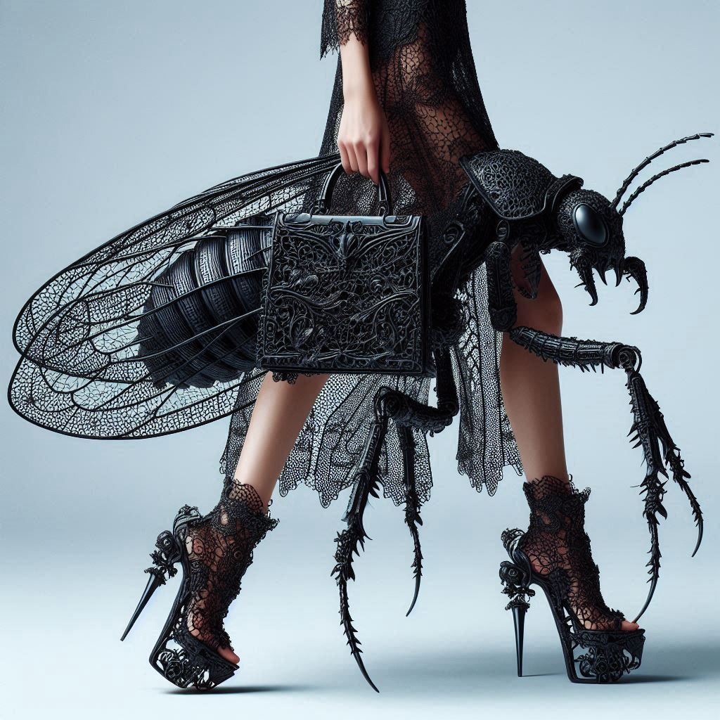 Insectoid black lace