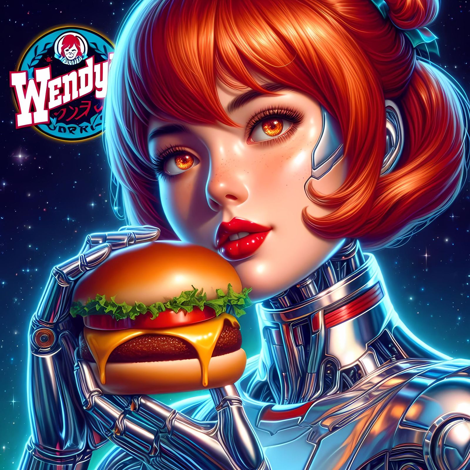 Wendy's Burger Cyborg Fantasy β¨ππ§‘