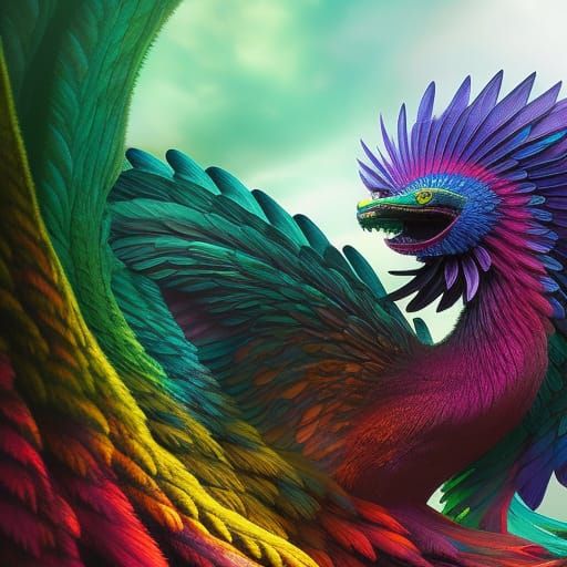 Rainbow quetzalcoatl