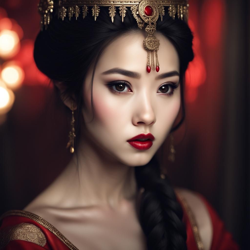 Hongse Gongzhu - AI Generated Artwork - NightCafe Creator