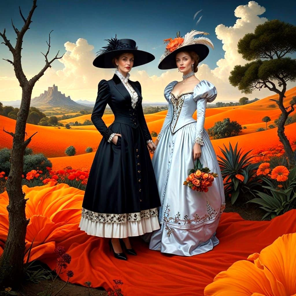 Radiant Women of Elegance in Vibrant Portraits